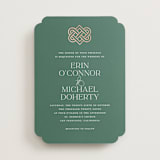 "Celtic Love Knot" - Wedding Invitations in Clover by Kerry Doyle - Front