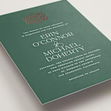 "Celtic Love Knot" - Wedding Invitations in Clover by Kerry Doyle - Detail