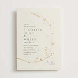 "Vine Wrap" - Wedding Invitations in Cotton by Amy Kross - Front