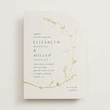 "Vine Wrap" - Wedding Invitations in Cotton by Amy Kross - Front