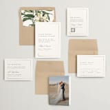 "Gilded Border" - Wedding Invitations in Silk by Kelly Schmidt - Invitation Suite