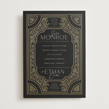 "Heirloom Branches" - Wedding Invitations in Midnight by GeekInk Design - Front