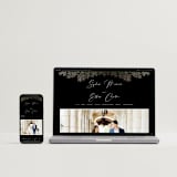 "Heirloom Branches" - Wedding Invitations in Midnight by GeekInk Design - FREE Wedding Website