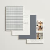 "Romantic Frame" - Wedding Invitations in Indigo by Wildfield Paper Co - Back of Card Options