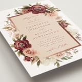 "Romantic Frame" - Wedding Invitations in Peony by Wildfield Paper Co - Detail