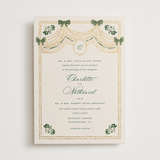 "Tuileries" - Wedding Invitations in Emerald by Claudia Orengo - Front