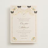 "Tuileries" - Wedding Invitations in Golden by Claudia Orengo - Front