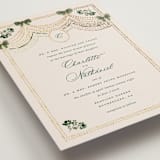 "Tuileries" - Wedding Invitations in Emerald by Claudia Orengo - Detail
