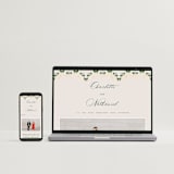 "Tuileries" - Wedding Invitations in Emerald by Claudia Orengo - FREE Wedding Website