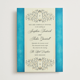 "Josephine" - Wedding Invitations in Marine by Jackie Crawford - Front