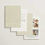 "Josephine" - Wedding Invitations in Marine by Jackie Crawford - Back of Card Options