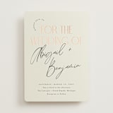 "Together" - Wedding Invitations in Cream Puff by Pixel and Hank - Front