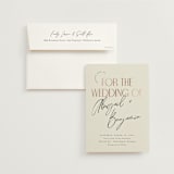 "Together" - Wedding Invitations in Cream Puff by Pixel and Hank - Invitation with Envelope