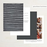 "Geo Chic" - Wedding Invitations in Charcoal by Hooray Creative - Back of Card