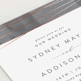 "Geo Chic" - Wedding Invitations in Charcoal by Hooray Creative - Close-Up