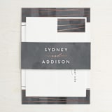 "Geo Chic" - Wedding Invitations in Charcoal by Hooray Creative - Assembled