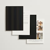 "Nouveau flowers" - Wedding Invitations in Onyx by Ana de Sousa - Back of Card Options