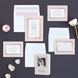 "Love Story" - Wedding Invitations in Rose Gold by Jennifer Postorino - Invitation Suite