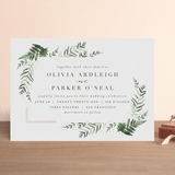 "Framed in Ferns" - Wedding Invitations in Petal by Kristie Kern - Front