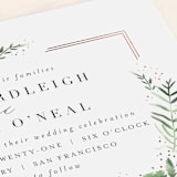 "Framed in Ferns" - Wedding Invitations in Petal by Kristie Kern - Close-Up
