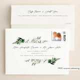 "Framed in Ferns" - Wedding Invitations in Petal by Kristie Kern - FREE Recipient Addressing
