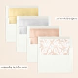 "Framed in Ferns" - Wedding Invitations in Petal by Kristie Kern - Envelope Liner Options