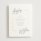 "Balanced" - Wedding Invitations in Milk White by Robin Ott - Front
