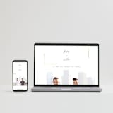 "Balanced" - Wedding Invitations in Milk White by Robin Ott - FREE Wedding Website