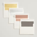"Balanced" - Wedding Invitations in Milk White by Robin Ott - Envelope Liner Options