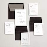 "Balanced" - Wedding Invitations in Milk White by Robin Ott - Invitation Suite