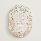"dancing in the garden" - Wedding Invitations in Blush Meadow by Grae - Front