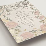"dancing in the garden" - Wedding Invitations in Blush Meadow by Grae - Detail