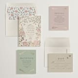 "dancing in the garden" - Wedding Invitations in Blush Meadow by Grae - Invitation Suite