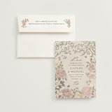 "dancing in the garden" - Wedding Invitations in Blush Meadow by Grae - Invitation with Envelope