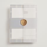"Equestrian" - Wedding Invitations in Midnight by Sam Dubeau - Assembled with Vellum Wrap and Wax Seal