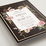 "Flouriishing" - Wedding Invitations in Blush by Susan Moyal - Detail