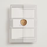 "Flouriishing" - Wedding Invitations in Blush by Susan Moyal - Assembled with Vellum Wrap and Wax Seal