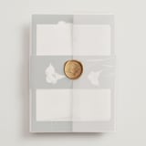 "Elegant Lillies" - Wedding Invitations in Forest by Stacey Meacham - Assembled with Vellum Wrap and Wax Seal