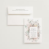 "Undone" - Wedding Invitations in Garden by Itsy Belle Studio - Invitation with Envelope
