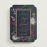 "After Midnight" - Wedding Invitations in Jewel by Susan Moyal - Front
