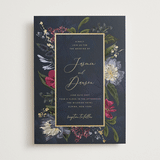 "After Midnight" - Wedding Invitations in Jewel by Susan Moyal - Front