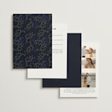 "After Midnight" - Wedding Invitations in Jewel by Susan Moyal - Back of Card Options