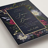 "After Midnight" - Wedding Invitations in Jewel by Susan Moyal - Detail