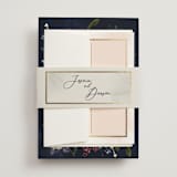 "After Midnight" - Wedding Invitations in Jewel by Susan Moyal - Assembled with Belly Band