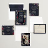 "After Midnight" - Wedding Invitations in Jewel by Susan Moyal - Invitation Suite