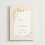 "Everly" - Wedding Invitations in Latte by Kristie Kern - Front