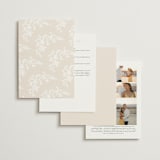 "Everly" - Wedding Invitations in Latte by Kristie Kern - Back of Card Options