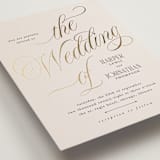 "Mirin" - Wedding Invitations in Linen by Kate Ahn - Detail