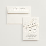 "Mirin" - Wedding Invitations in Diamond by Kate Ahn - Invitation with Envelope