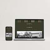 "refined" - Wedding Invitations in Deep Olive by Nicole Walsh - FREE Wedding Website